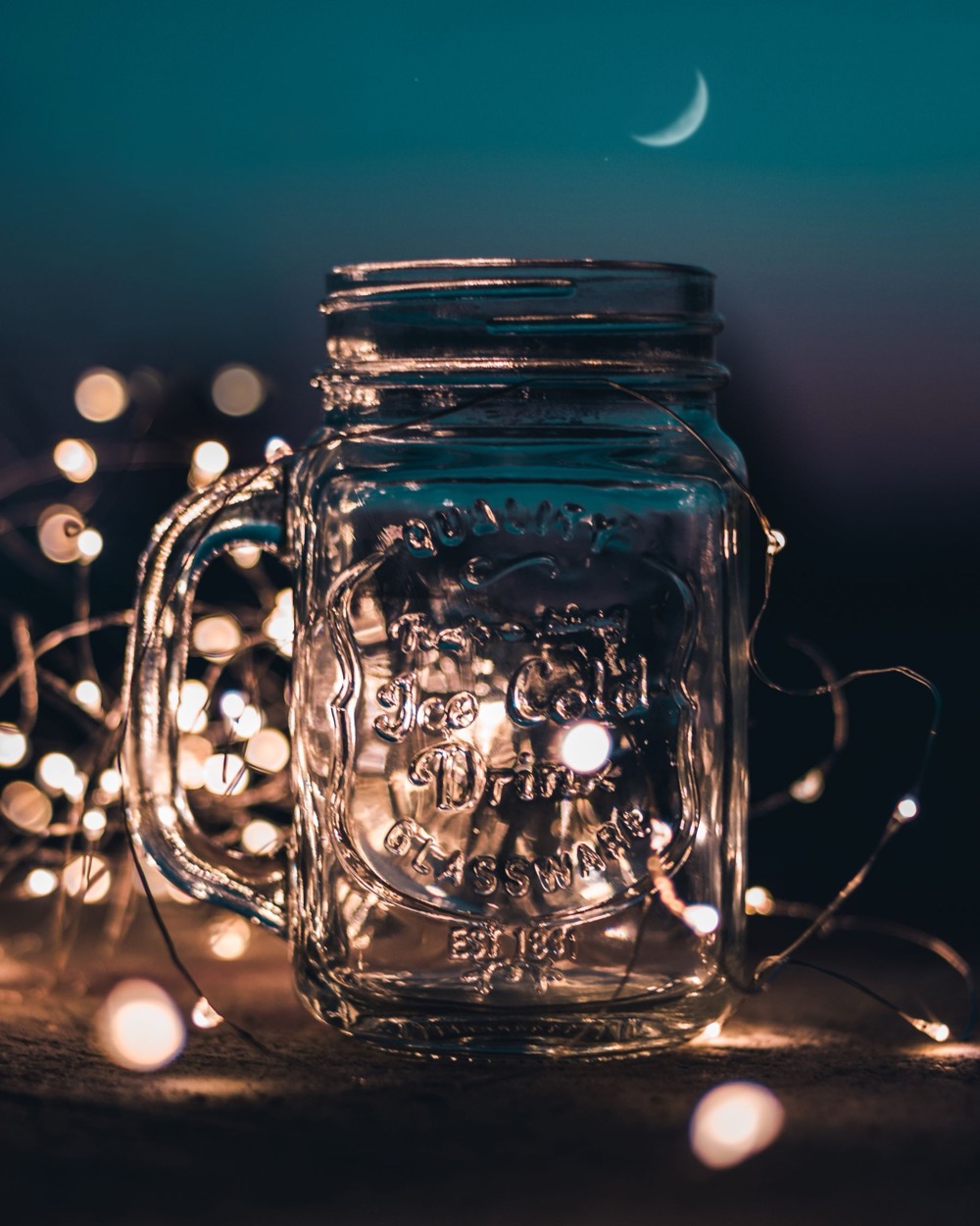 Date Night Jar in daylight
